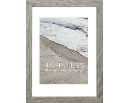 hama 00193087 Holzrahmen "Waves", Grau, 20 x 30 cm