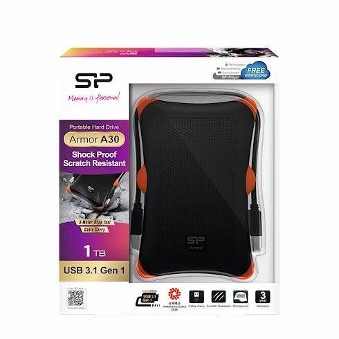 SILICON POWER Armor A30 - Festplatte - 1 TB - extern (tragbar)