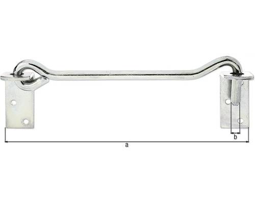 Sturmhaken 0556505 A 280 mm B Ø 12 mm Anzahl Löcher 6 Loch-Ø 6,5 mm Gewicht 0,580 kg