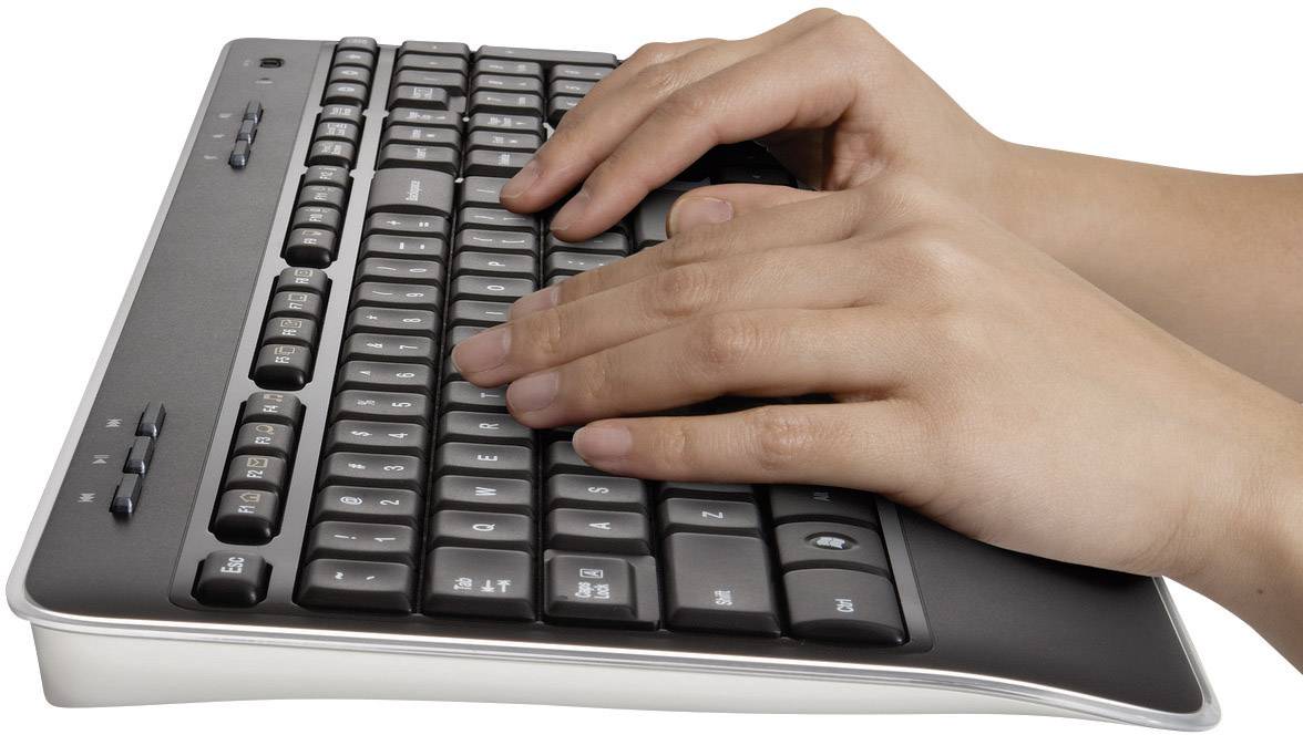 Logitech MK520 Wireless Combo Funk Tastatur, Maus-Set Deutsch, QWERTZ Schwarz