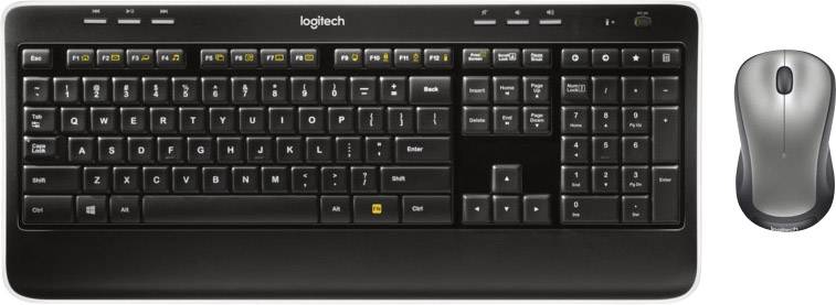 Logitech MK520 Wireless Combo Funk Tastatur, Maus-Set Deutsch, QWERTZ Schwarz