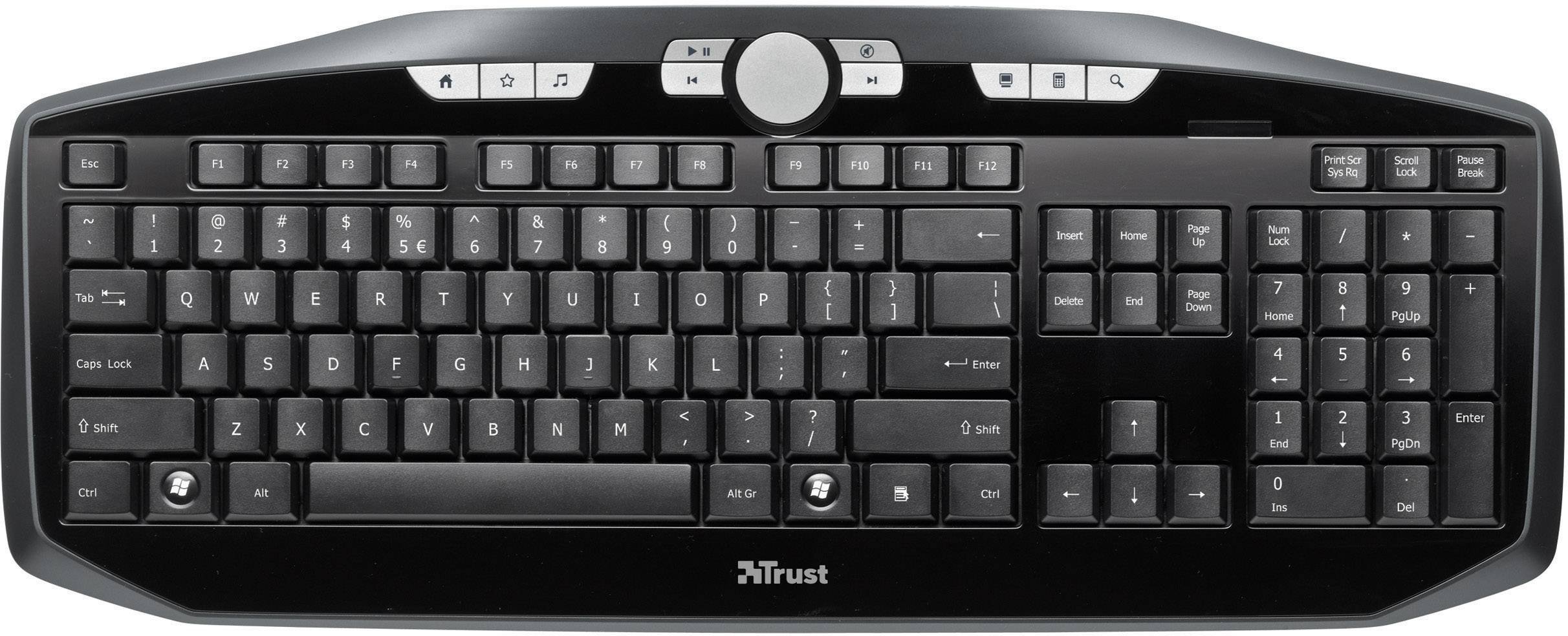 Trust Edge Wireless Keyboard Tastatur Deutsch, QWERTZ