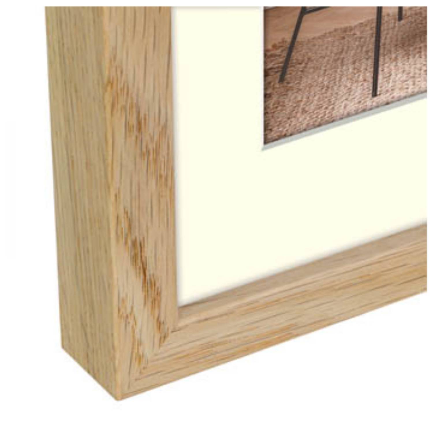 ZEP - Malmo natural 9x13/13x18 Holz mit Passepartout V4557N