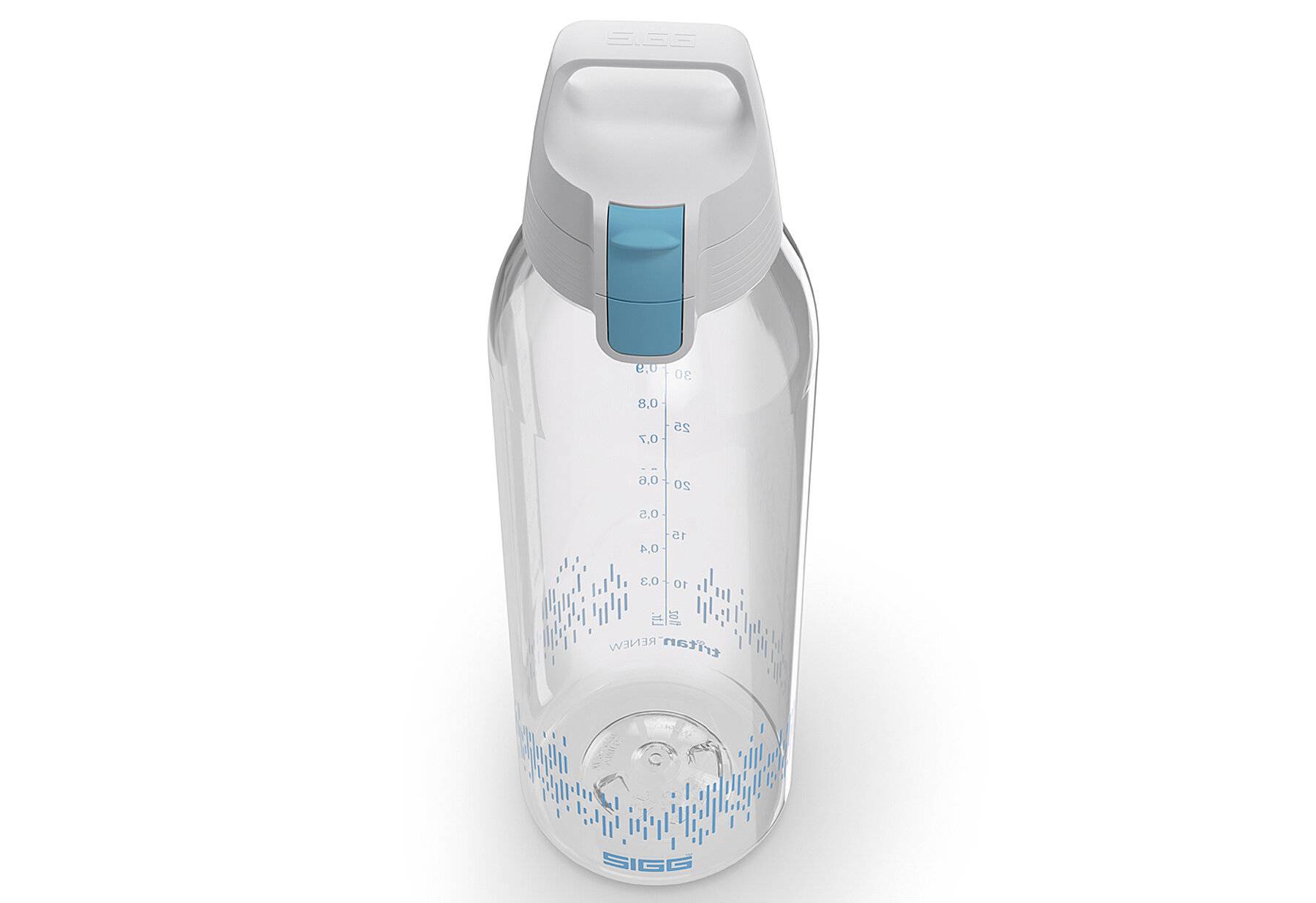 SIGG - Tritan Renew Trinkflasche - Total Clear ONE MyPlanet Aqua - Für Kohlensäurenhaltigen