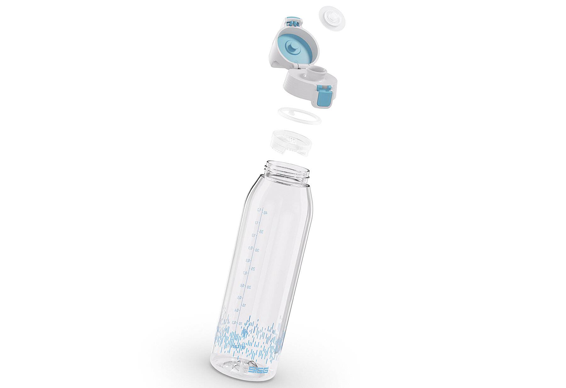SIGG - Tritan Renew Trinkflasche - Total Clear ONE MyPlanet Aqua - Für Kohlensäurenhaltigen