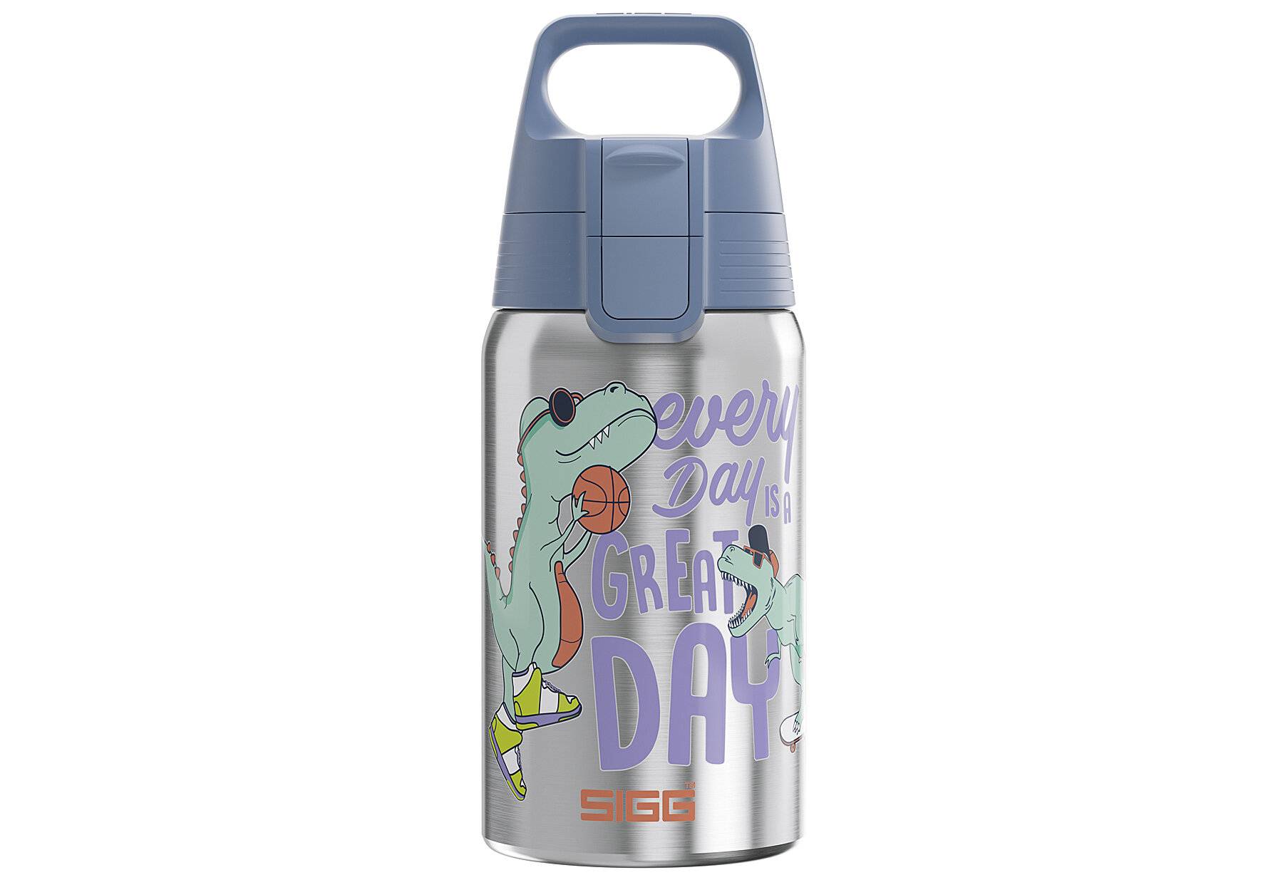 SIGG - Edelstahl Trinkflasche Kinder - Shield One Great Day - Für Kohlensäurehaltige Getränke
