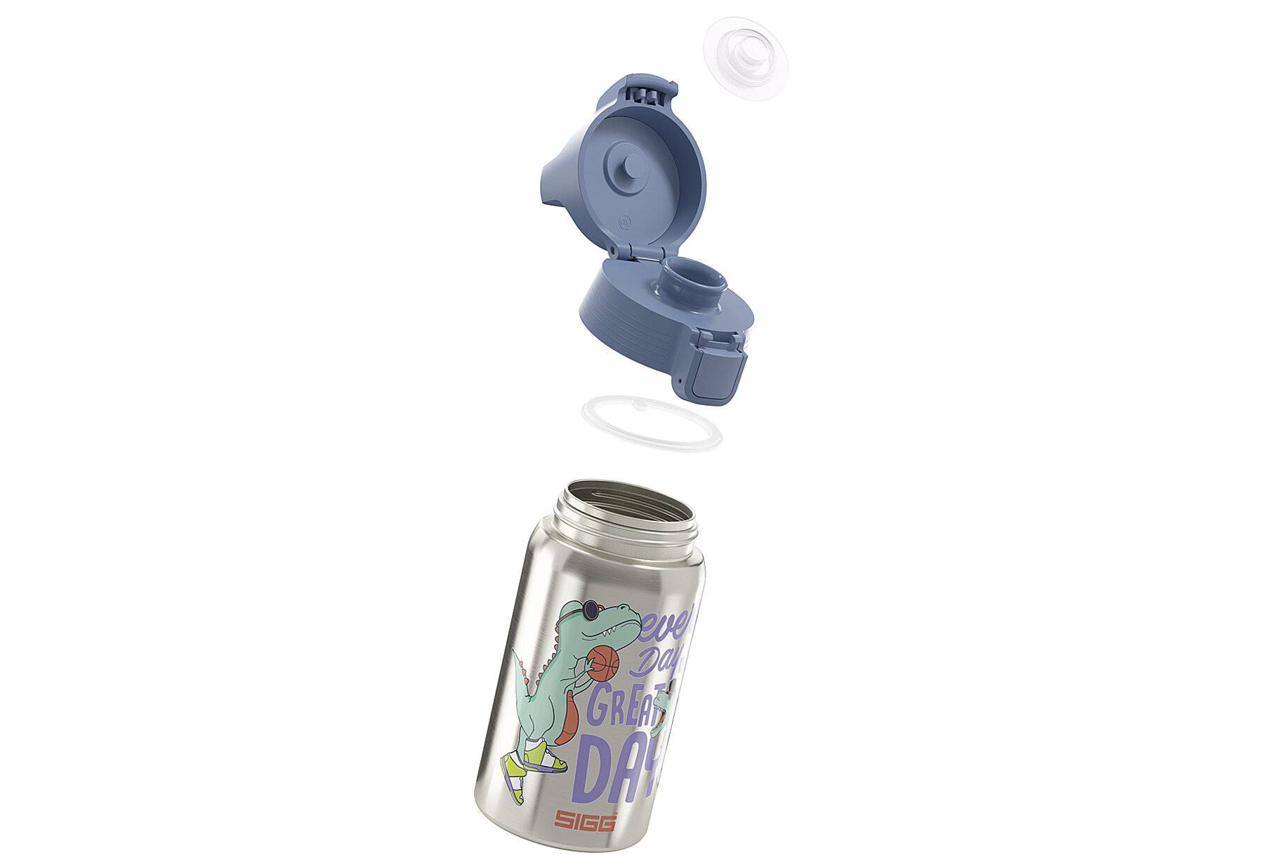 SIGG - Edelstahl Trinkflasche Kinder - Shield One Great Day - Für Kohlensäurehaltige Getränke