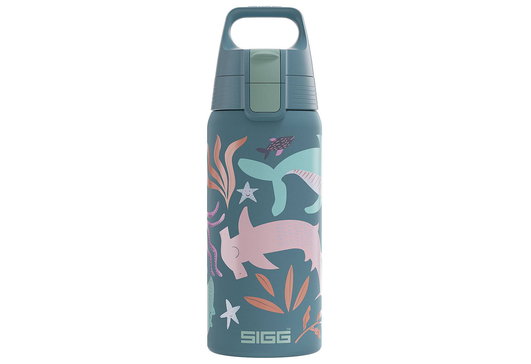 SIGG - Isolierte Trinkflasche Kinder - Shield Therm One Blue World - Kohlensäuregeeignet -