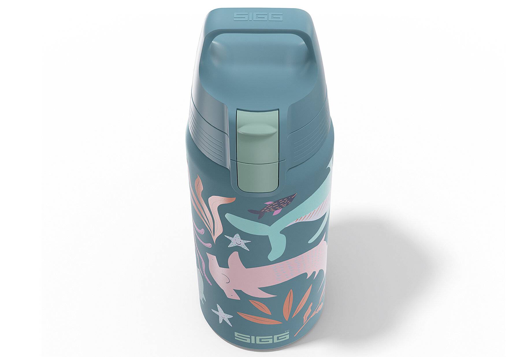 SIGG - Isolierte Trinkflasche Kinder - Shield Therm One Blue World - Kohlensäuregeeignet -