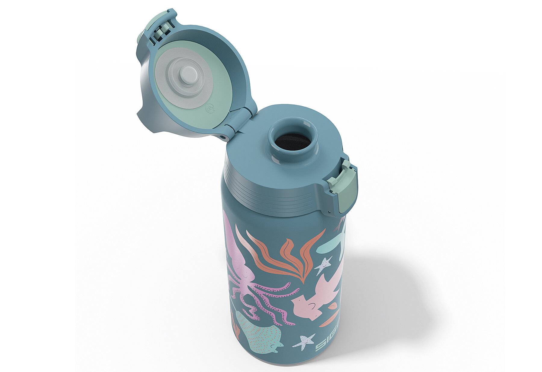 SIGG - Isolierte Trinkflasche Kinder - Shield Therm One Blue World - Kohlensäuregeeignet -