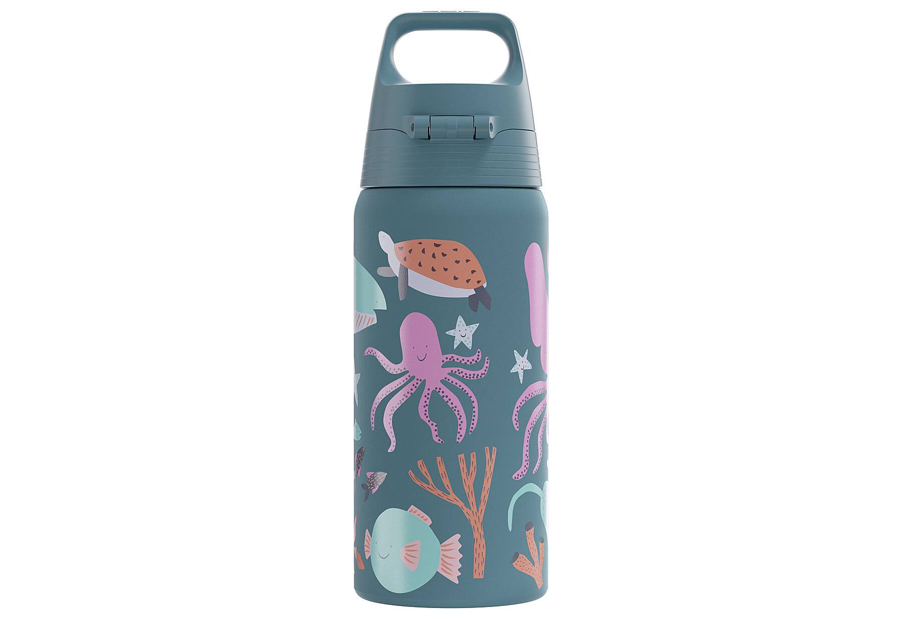 SIGG - Isolierte Trinkflasche Kinder - Shield Therm One Blue World - Kohlensäuregeeignet -