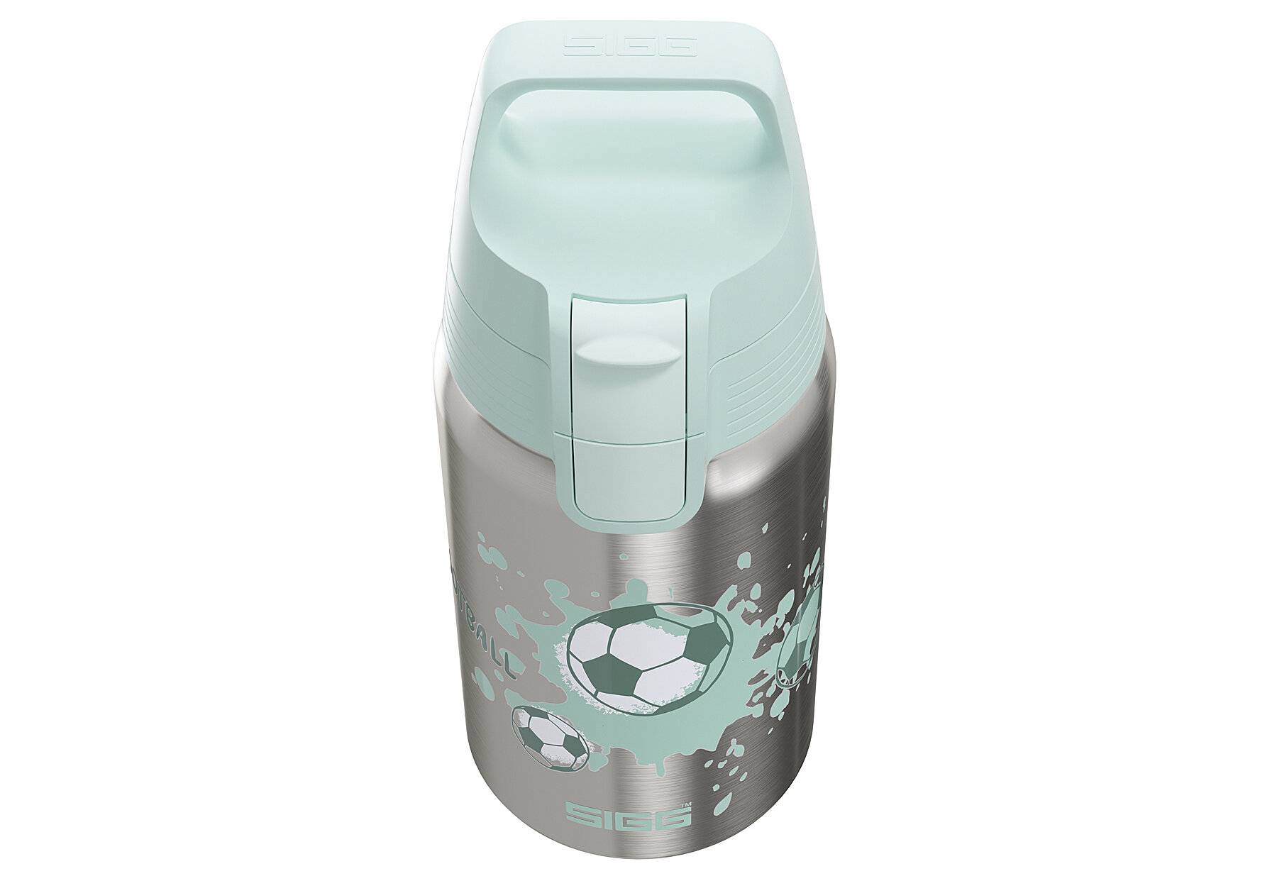 SIGG - Edelstahl Trinkflasche Kinder - Shield One Love Football - Für Kohlensäurehaltige
