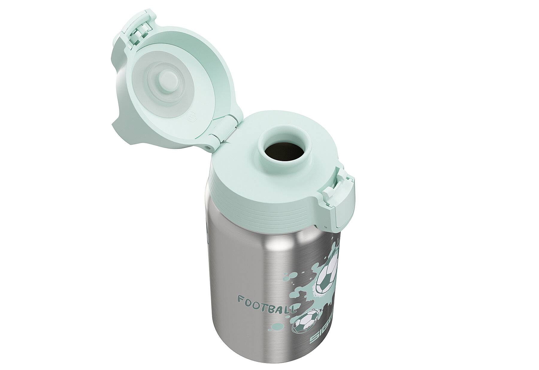 SIGG - Edelstahl Trinkflasche Kinder - Shield One Love Football - Für Kohlensäurehaltige
