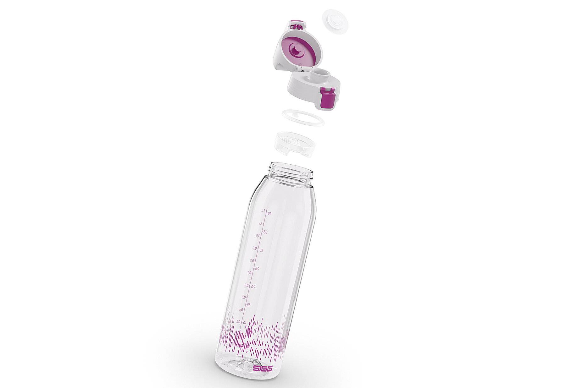 SIGG - Tritan Renew Trinkflasche - Total Clear ONE MyPlanet Berry - Für Kohlensäurenhaltigen