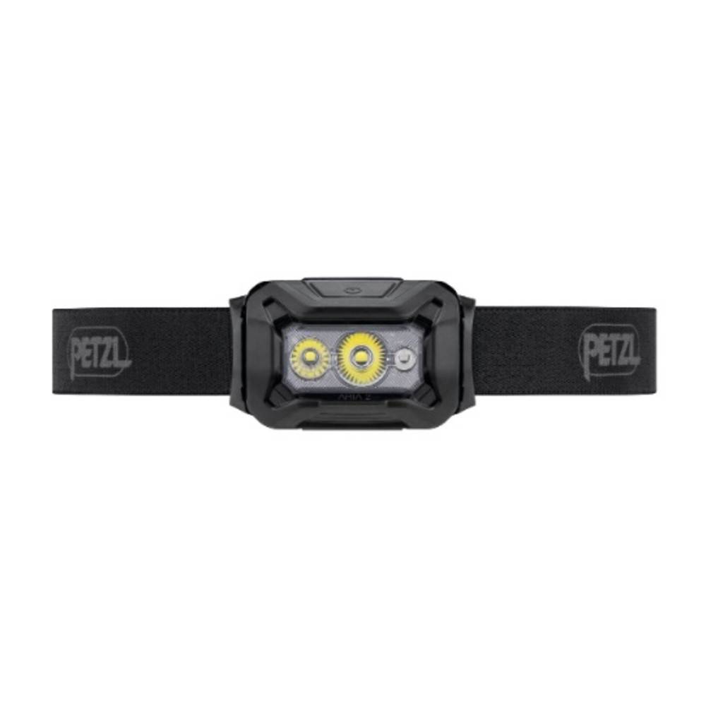 Petzl Aria 2 RGB, Stirnband-Taschenlampe, Schwarz, Duraluminium, Gummi, Tasten, 1 m, IP67
