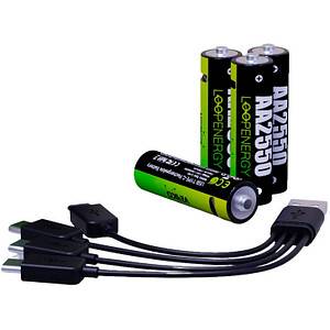 VERICO - Akku 8x AA 1700 mAh mit USB-C - - Mignon - Akku - Mignon (AA)