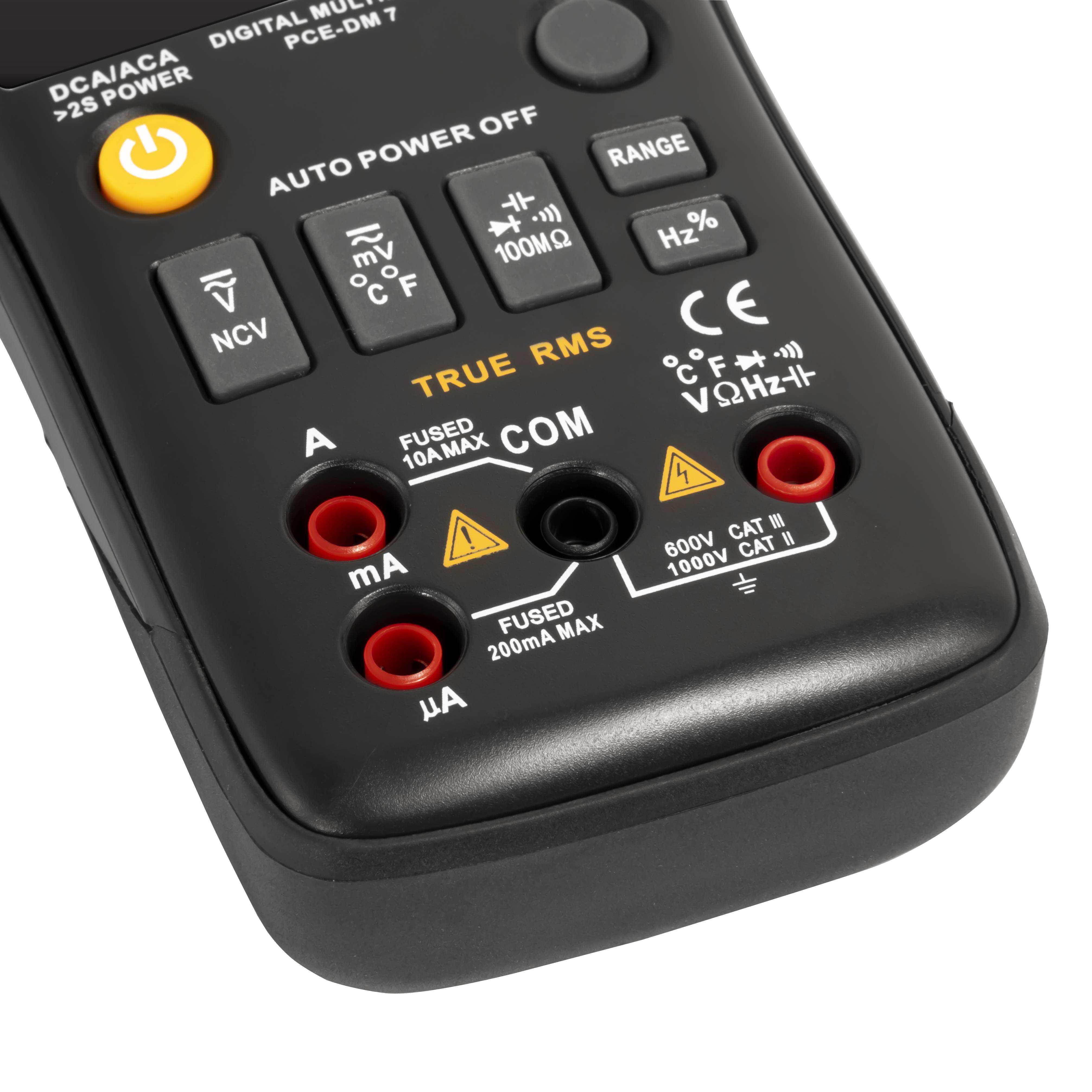 PCE Instruments PCE-DM 7 Hand-Multimeter digital CAT II 1000 V, CAT III 600V