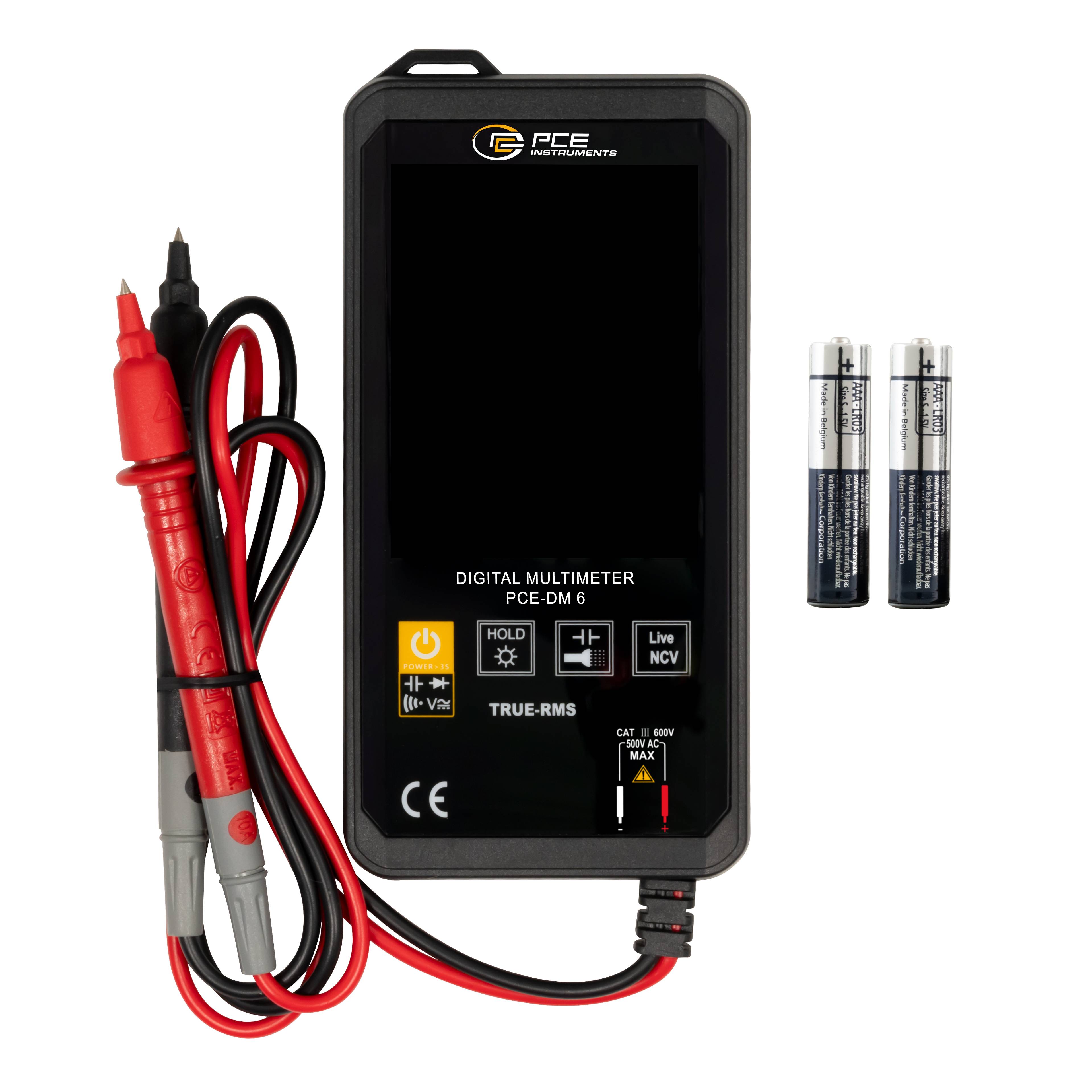 PCE Instruments PCE-DM 6 Hand-Multimeter digital CAT III 600V Anzeige (Counts): 6000