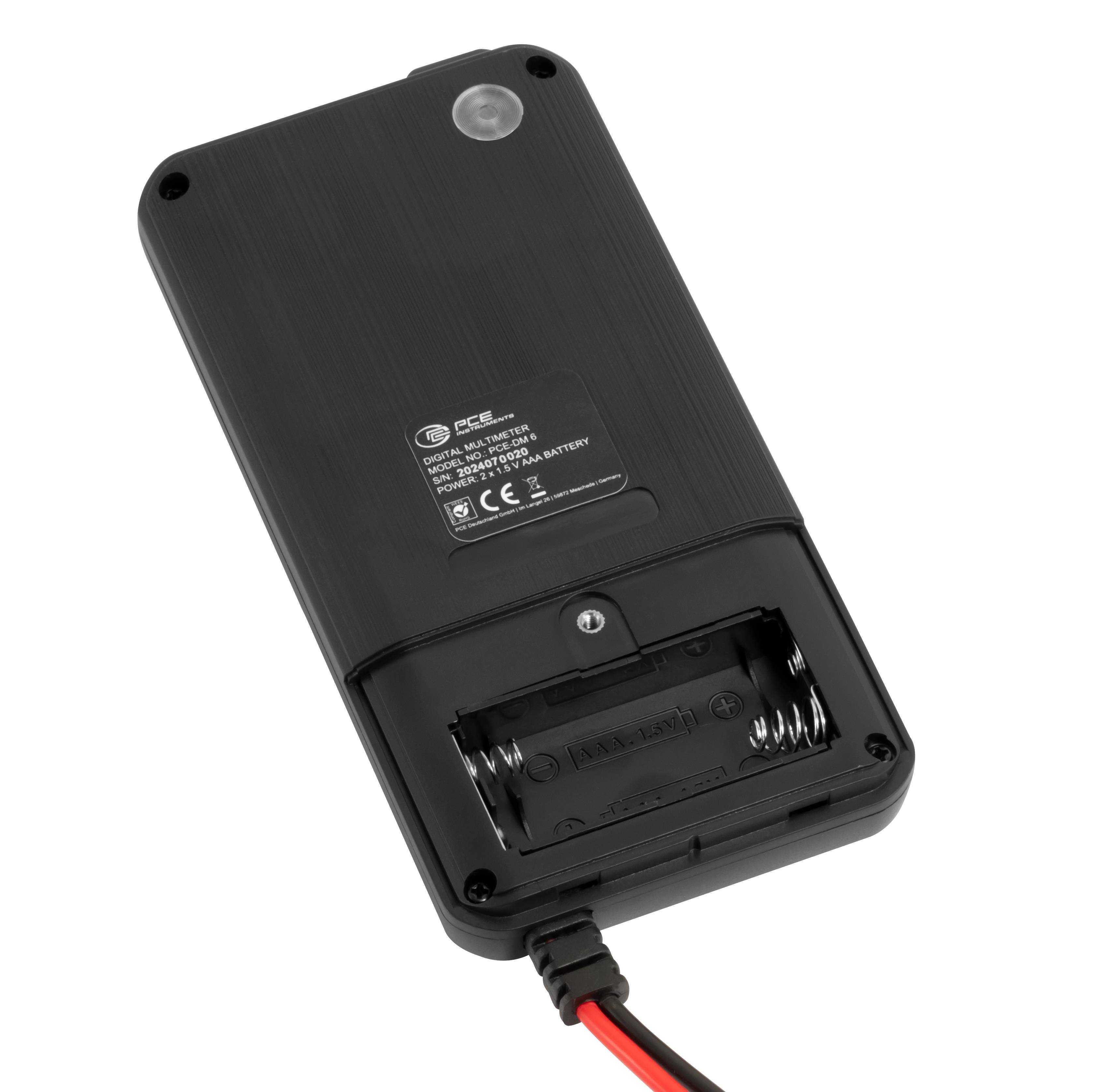 PCE Instruments PCE-DM 6 Hand-Multimeter digital CAT III 600V Anzeige (Counts): 6000