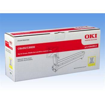 OKI Trommeleinheit Drum Unit C8600 C8800 43449013 Original Gelb 20000 Seiten