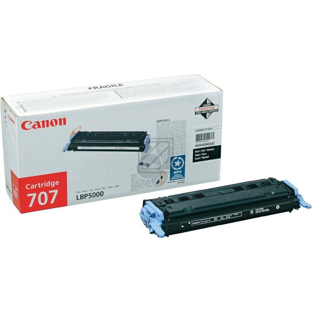 Canon Toner 707 BK Original Schwarz 2500 Seiten 9424A004
