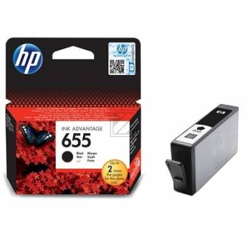 HP Tintenpatrone schwarz (CZ109AE, 655)
