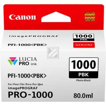 Canon Druckerpatrone PFI-1000PBK Original Foto Schwarz 0546C001