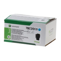Lexmark Rückgabe Tonerkassette CS421 CS521 CS622 CX421 CX522 CX622 CX625 Original Cyan 1400 Seiten 78C20C0 Lexmark Rückgabe Tonerkassette CS421 CS521 CS622 CX421 CX522 CX622 CX625 Original Cyan 1400 Seiten 78C20C0