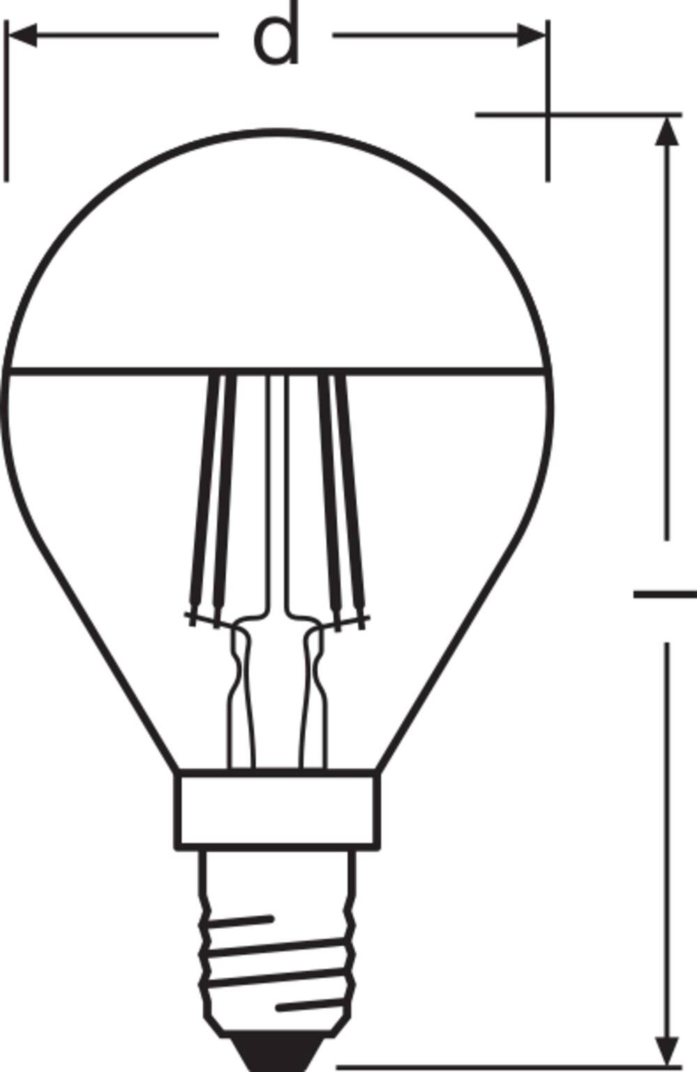 OSRAM 4058075456549 LED EEK F (A - G) E14 Glühlampenform 4 W = 34 W Warmweiß (Ø x L) 45 mm x 84 mm 1 St.