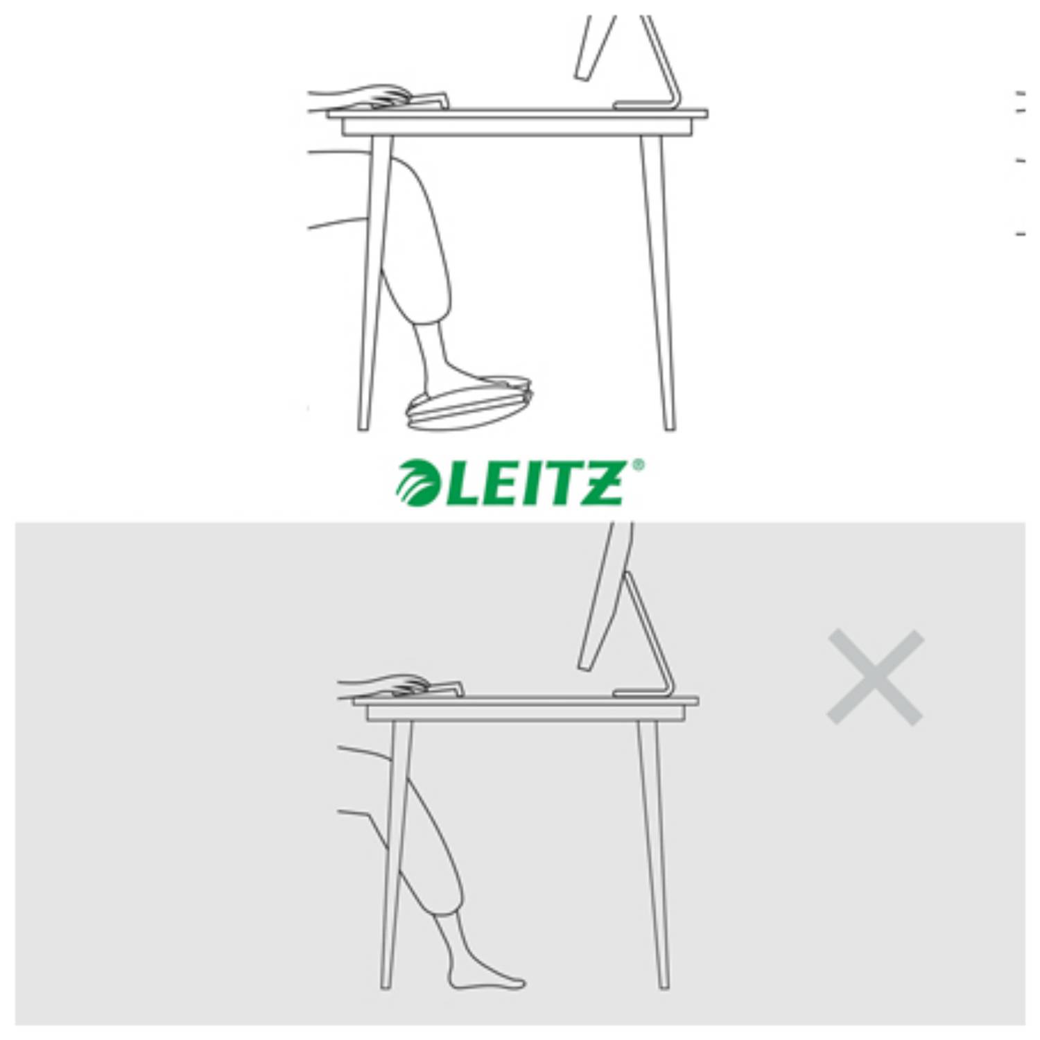 Fußstütze Ergo verstellbar weiß. Leitz 84987449