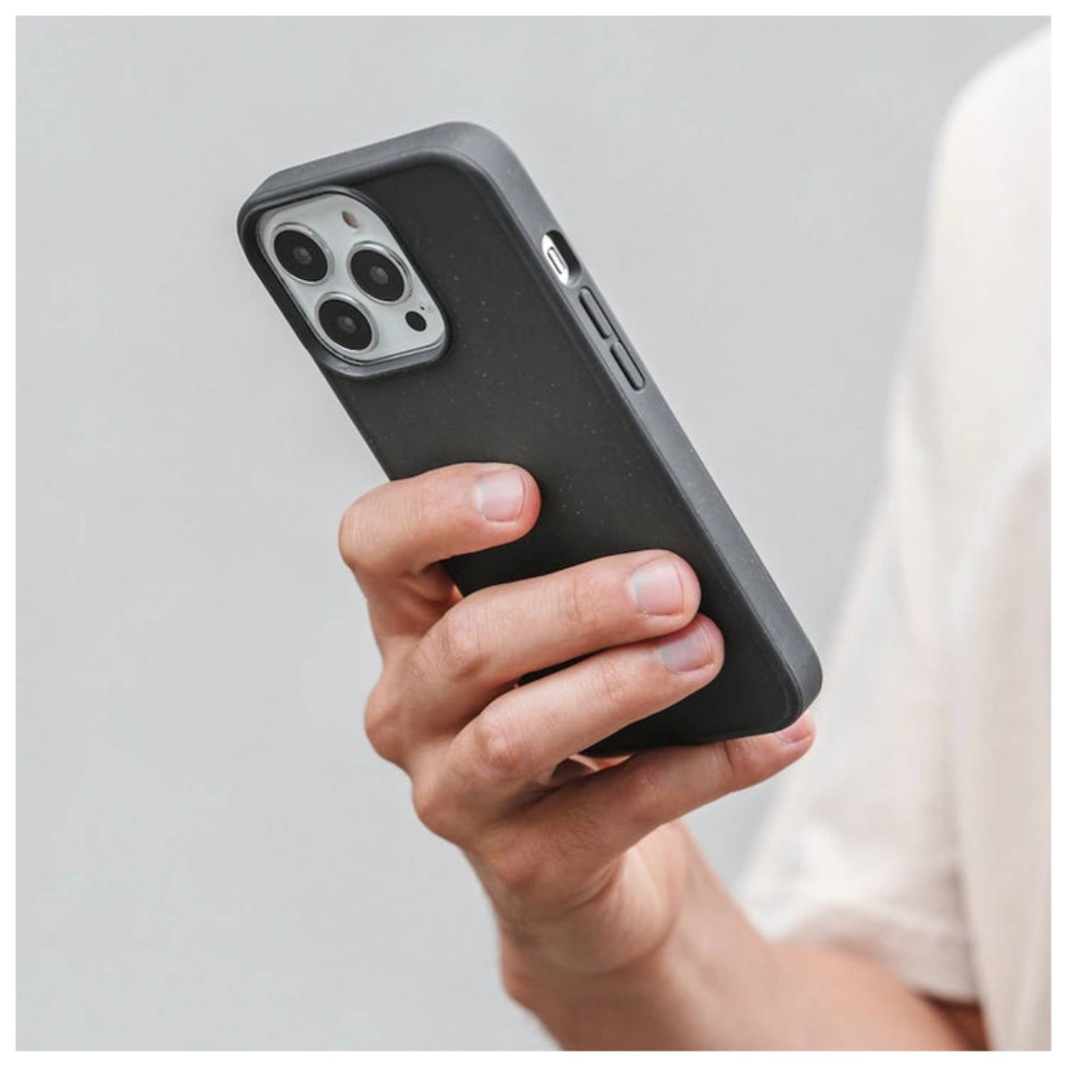 Woodcessories ECO652, Cover, Apple, iPhone 14 Pro, 15,5 cm (6.1"), Schwarz