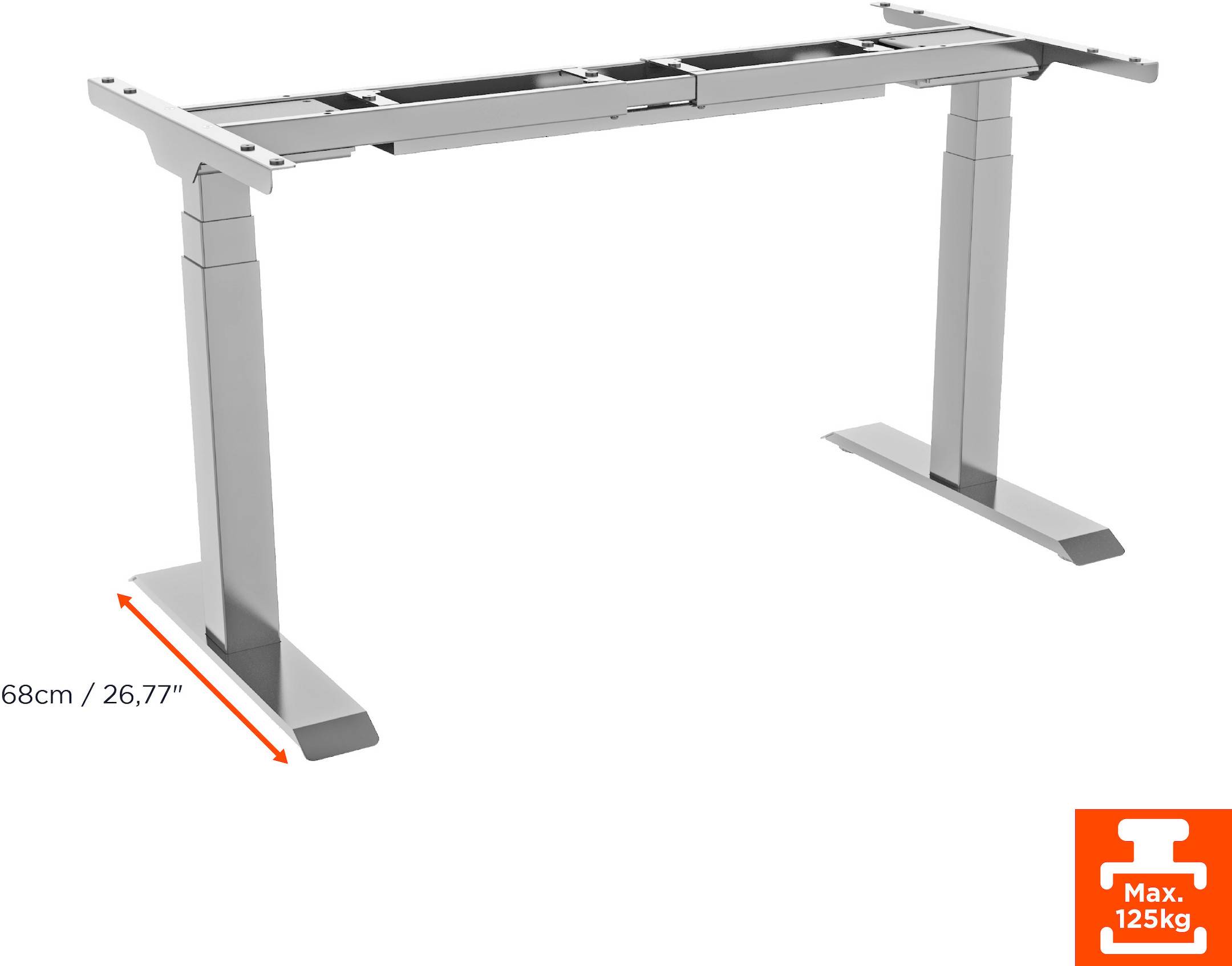 celexon elektrisch höhenverstellbarer Schreibtisch Professional eAdjust-58123 - weiß
