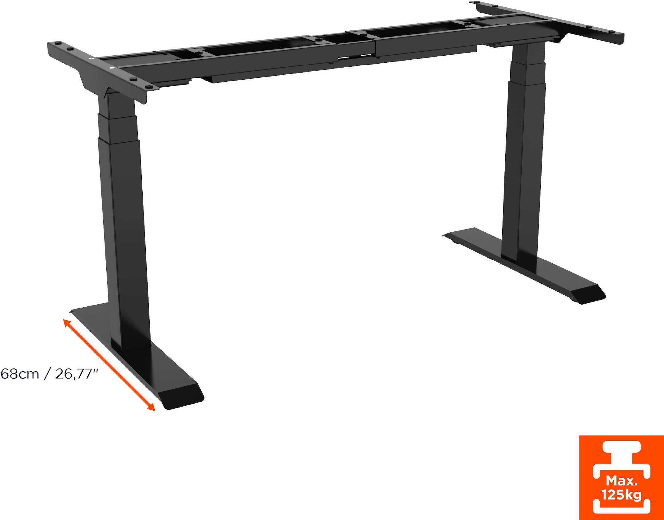 celexon elektrisch höhenverstellbarer Schreibtisch Professional eAdjust-58123 - schwarz