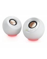 Creative Pebble RGB 2.0 PC-Lautsprecher Kabelgebunden 4.4 W Weiß