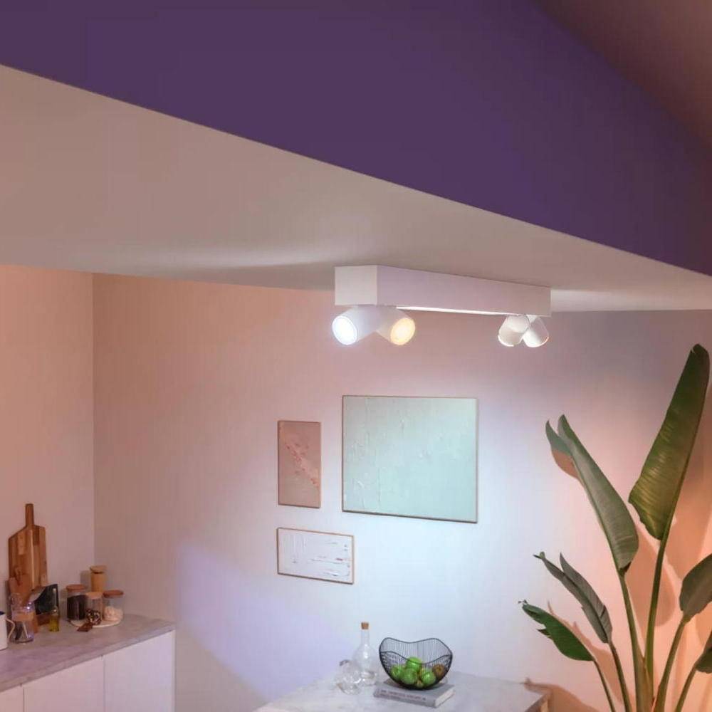 Philips Hue Bluetooth White & Color Ambiance Deckenleuchte Centris in Weiß 42,1W 3800lm 4x GU10