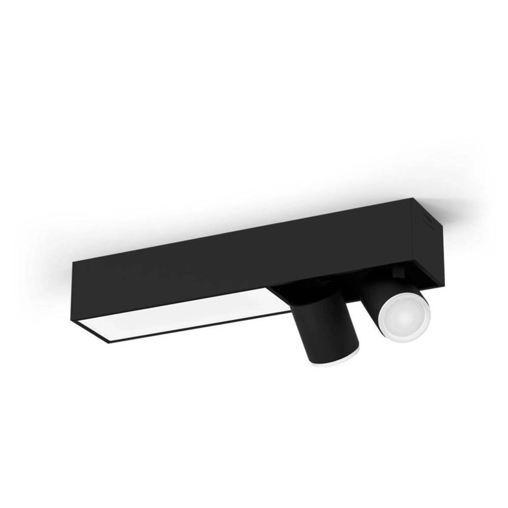 Philips Hue Bluetooth White & Color Ambiance Deckenleuchte Centris in Schwarz 22,4W 1410lm 2x GU10