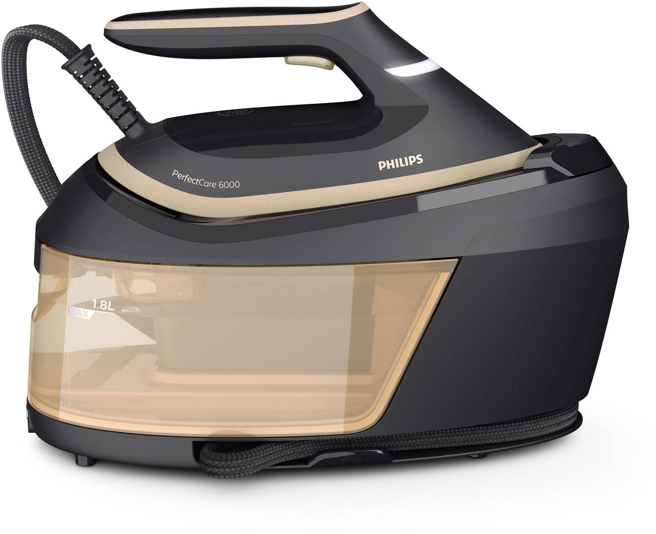 Philips Iron Station PSG6064 80 PerfectCare Steamglide black gold