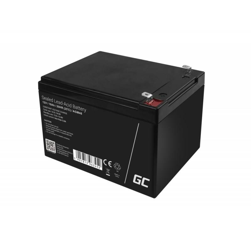 Green Cell - Batterie - Bleisäure - 10 Ah - Schwarz