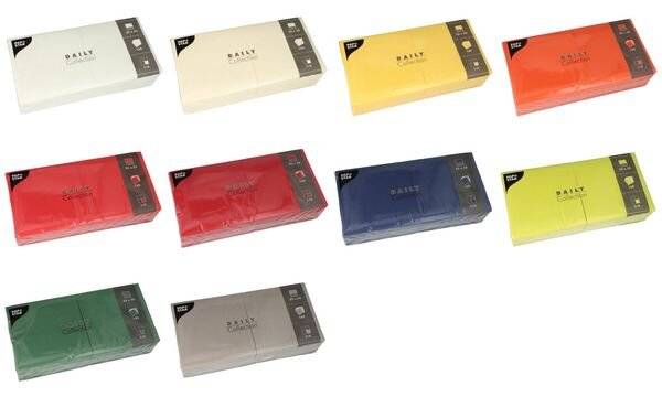 PAPSTAR Servietten Daily Collection grün 2-lagig 16.0 x 16.0 cm 150 St