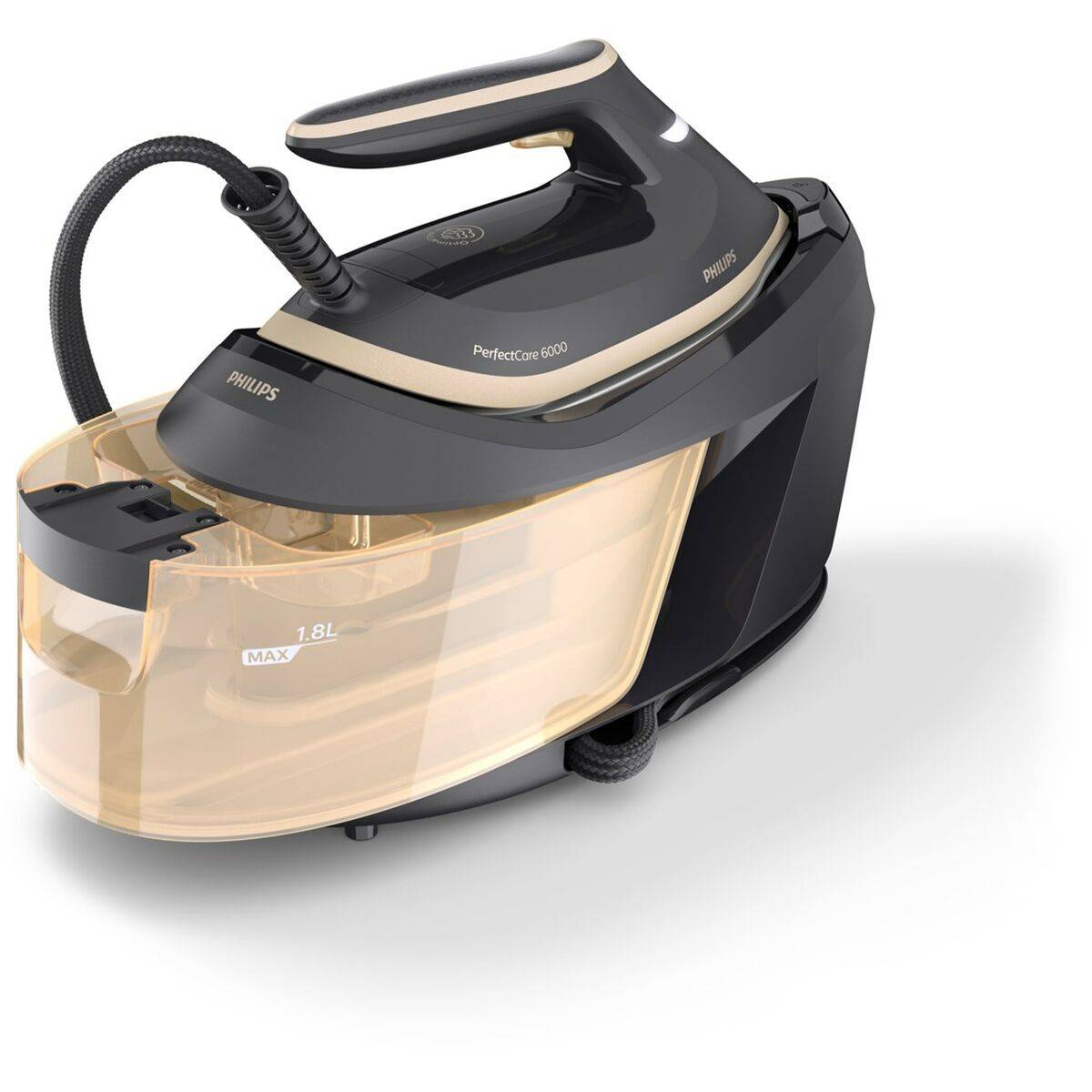 Philips Iron Station PSG6064 80 PerfectCare Steamglide black gold