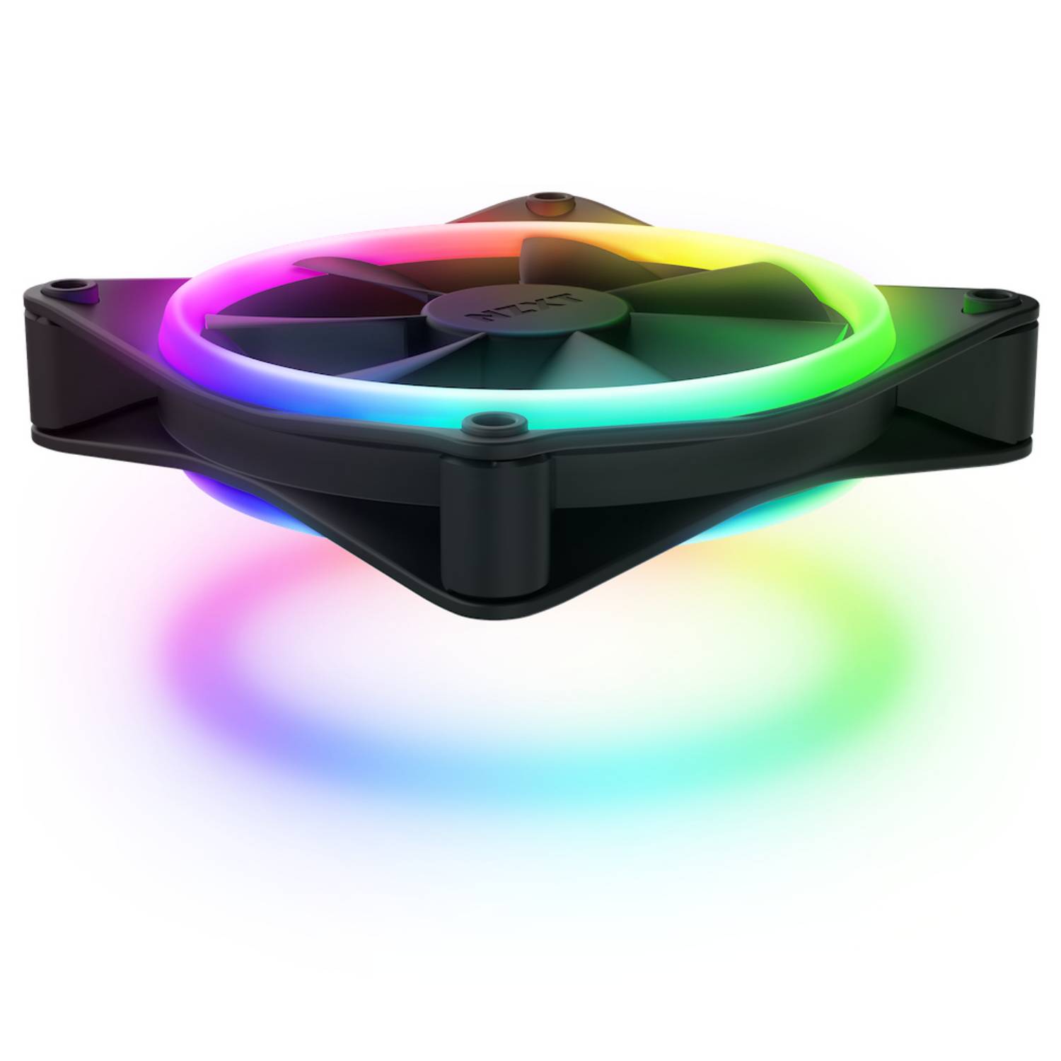 NZXT F Series F120 RGB DUO Triple Pack - Gehäuselüfter - 120 mm - Schwarz (Packung mit 3)