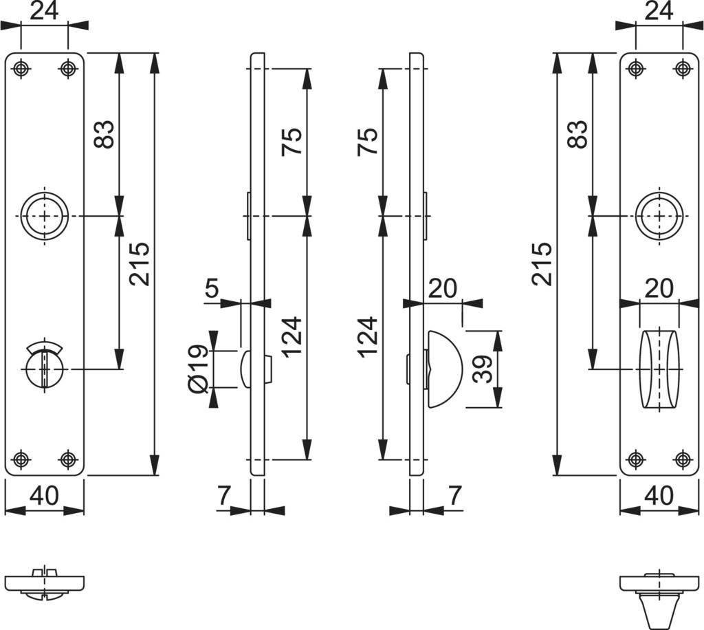 Hoppe Langschild 202SP, WC, F1