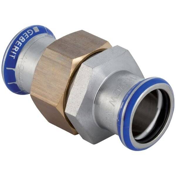 Geberit Mapress Edelstahl Verschraubung, DN 25, 28mm, G 1 1/4", 7,7cm, 35323