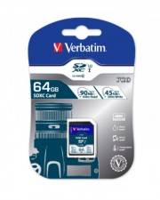SD Card 64GB Verbatim SDHC PRO UHS-I Class 10