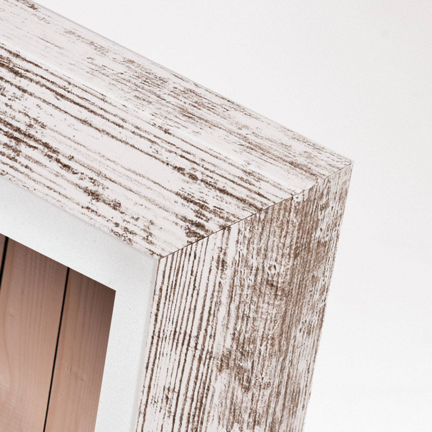 Zep Nelson 6, MDF-Platten, Wolle, Weiß, Einzelbilderrahmen, Tisch, Wand, 40 x 50 cm, Rechteckig
