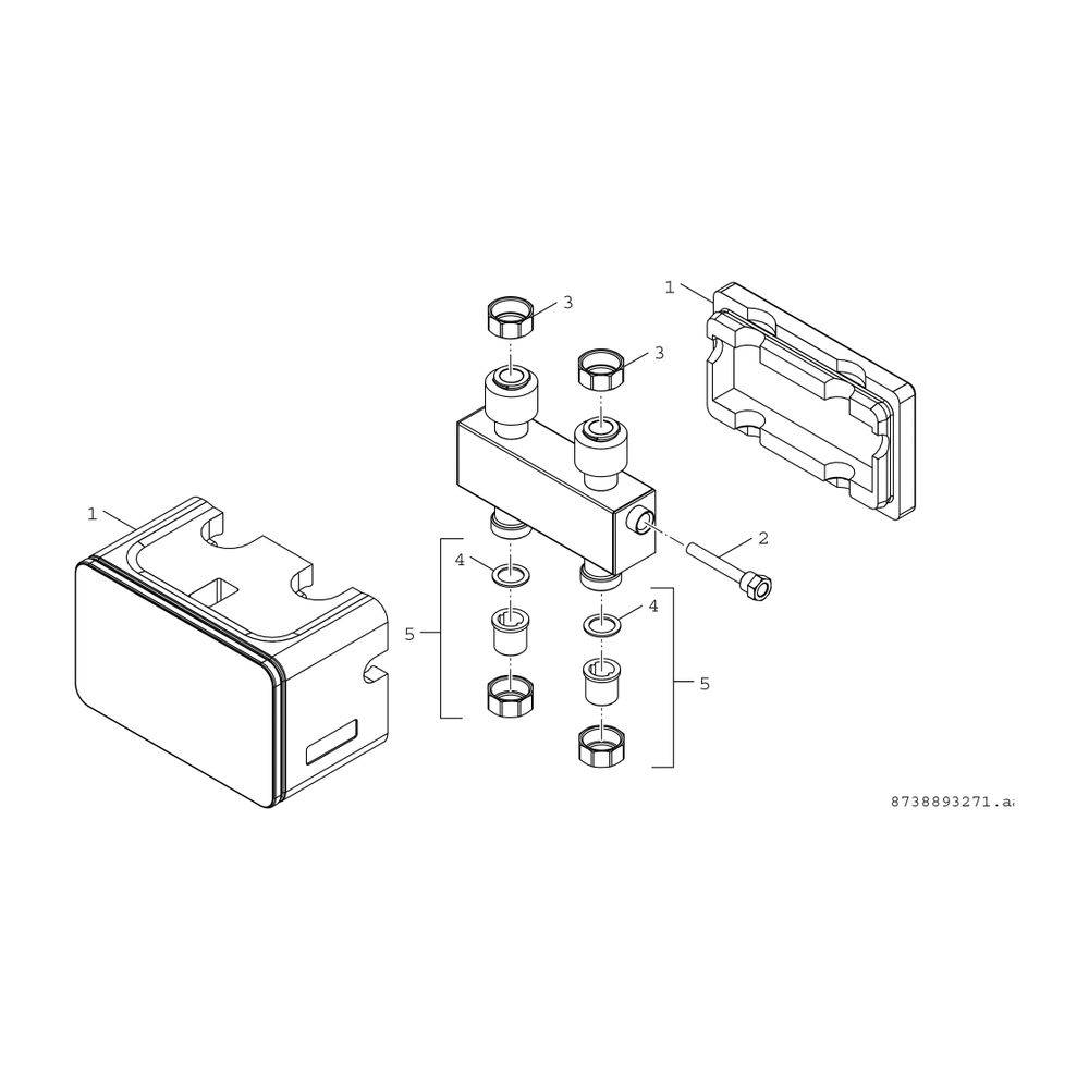 BOSCH Installationszubehör WHY DN25 quer Hydraulische Weiche quer mit Isolierung