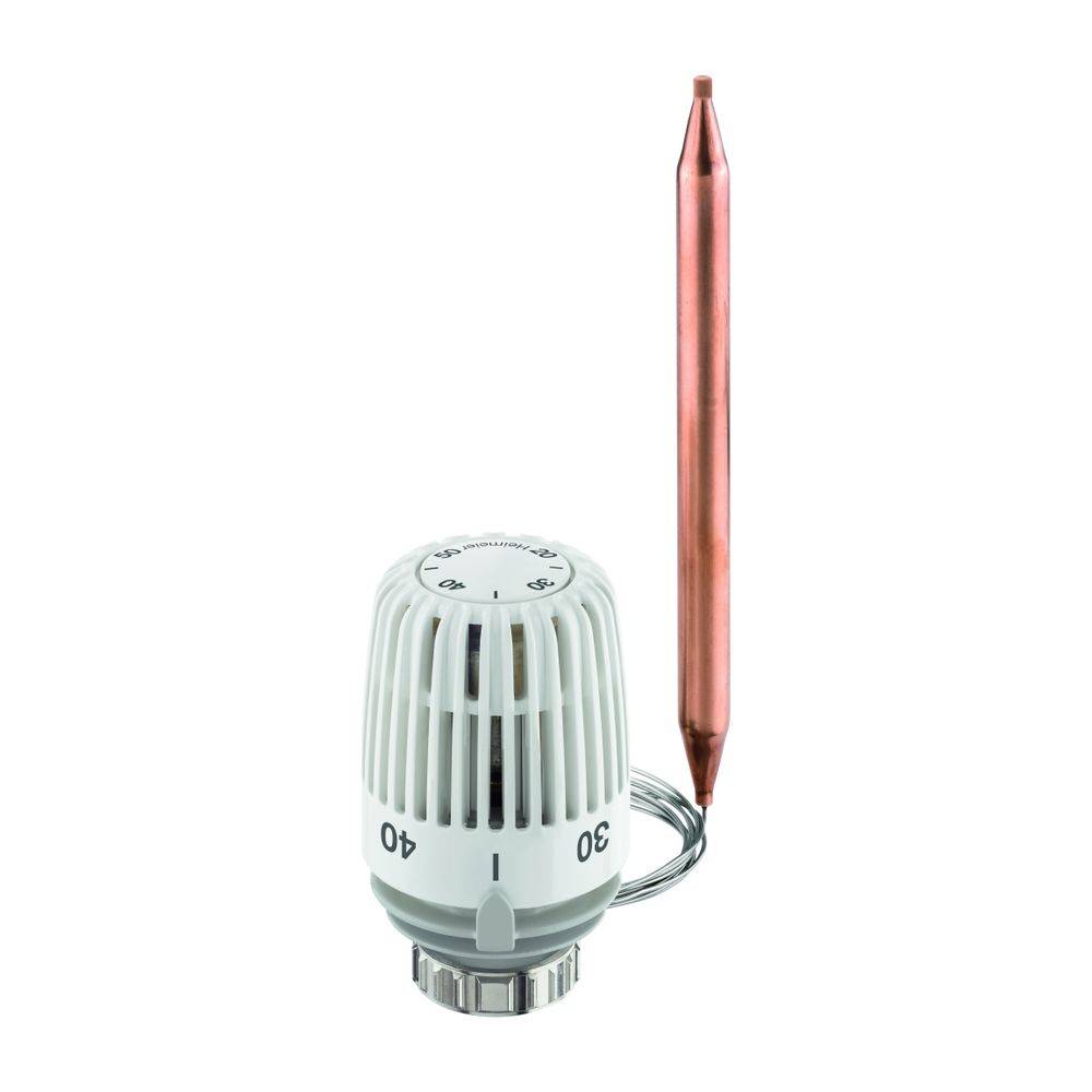 IMI Heimeier Thermostat-Kopf K, mit Wärmeleitsockel, 20-50 Grad C, Weiß