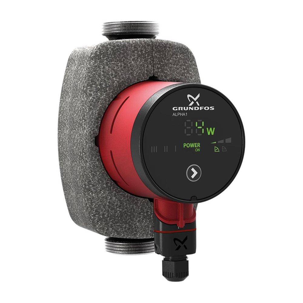 Grundfos Hocheffizienz Umwälzpumpe ALPHA1 25-40 N 180mm, 230V 1 1/2" max. Förderhöhe 4m, Edelstahl
