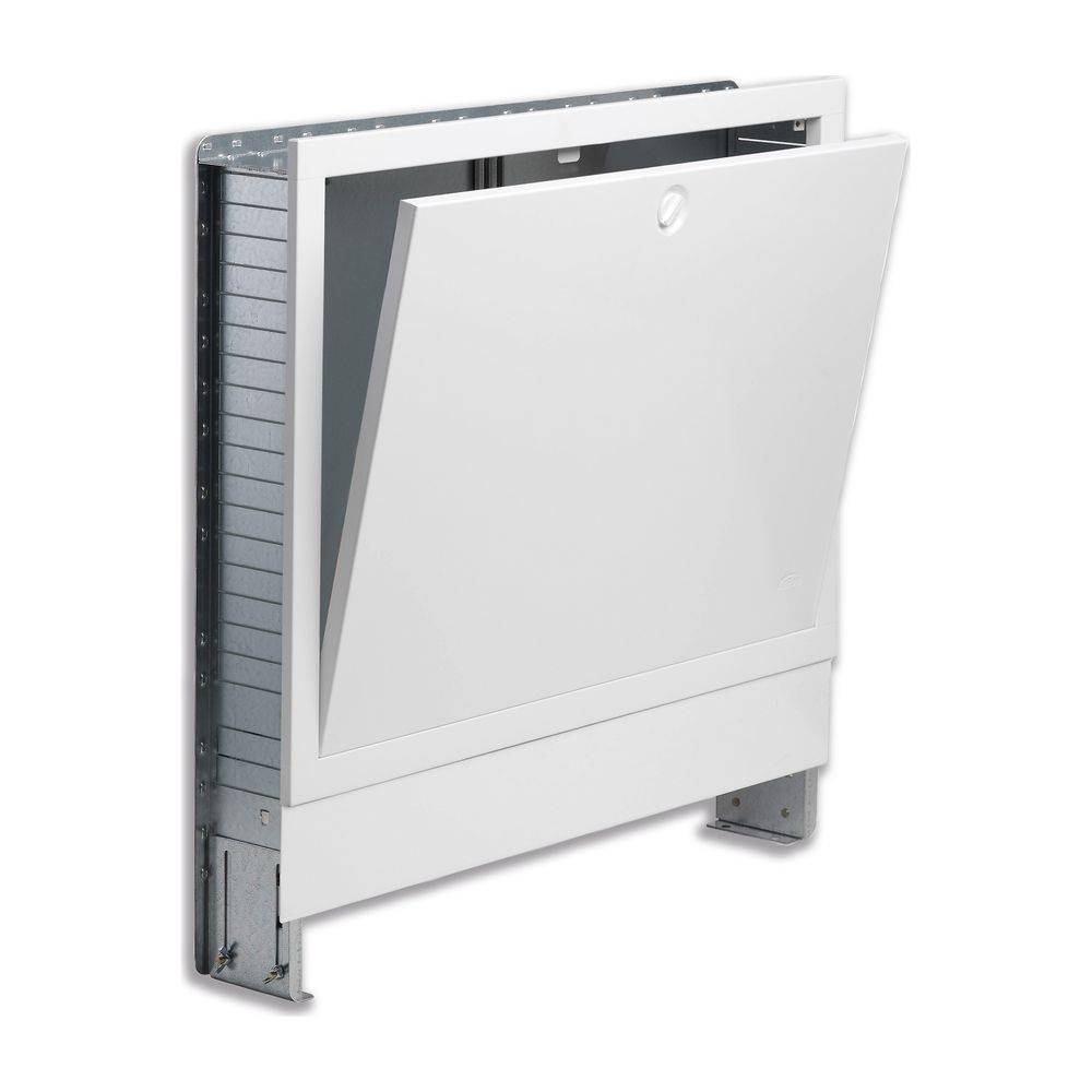 Kermi x-net Verteilerschrank US-L4 Unterputz, Breite 835mm, Tiefe 110-150mm, Höhe 710-780mm, Weiß RAL 9016