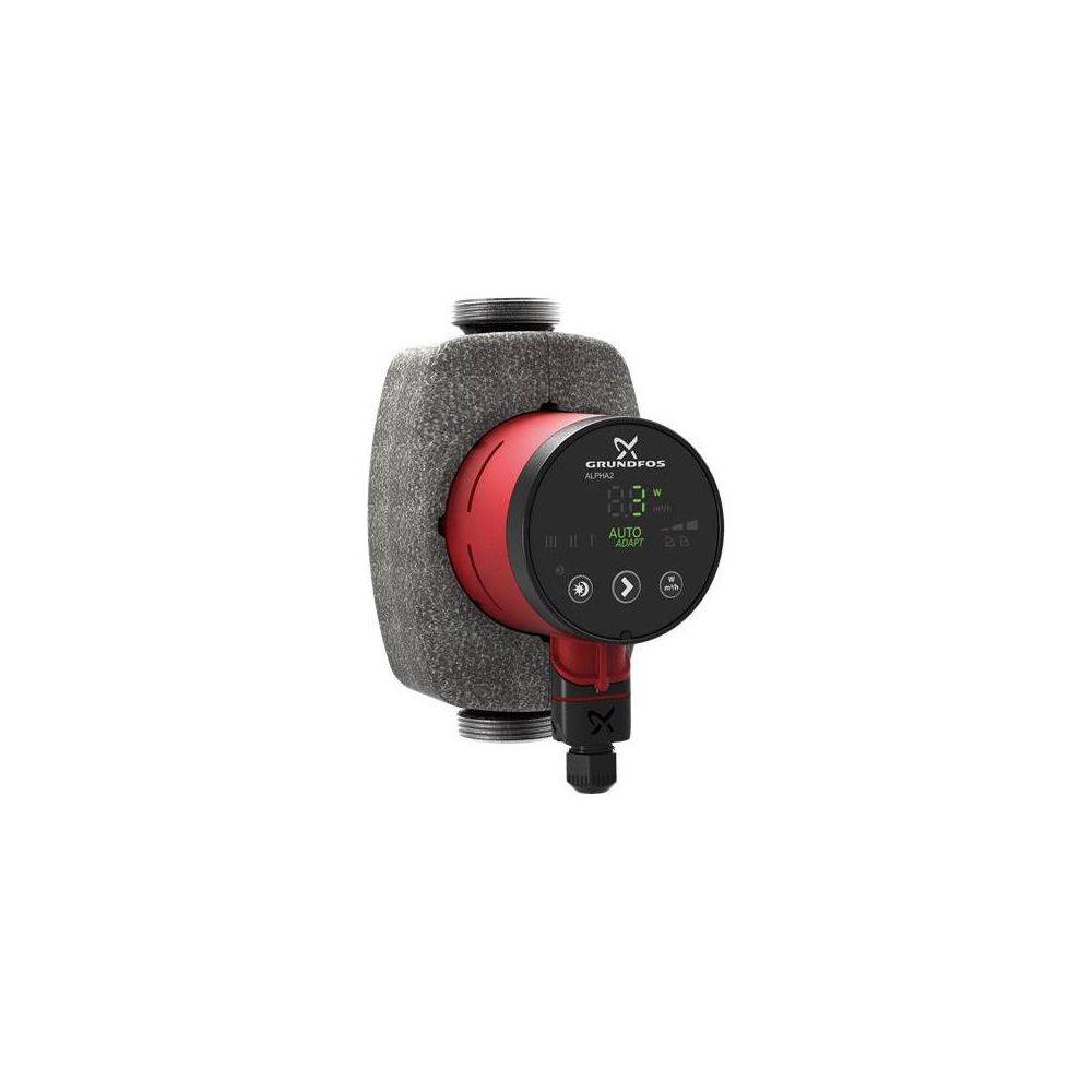 Grundfos Hocheffizienz Umwälzpumpe ALPHA2 25-40 N 180mm, 230V 1 1/2" max. Förderhöhe 4m, Edelstahl